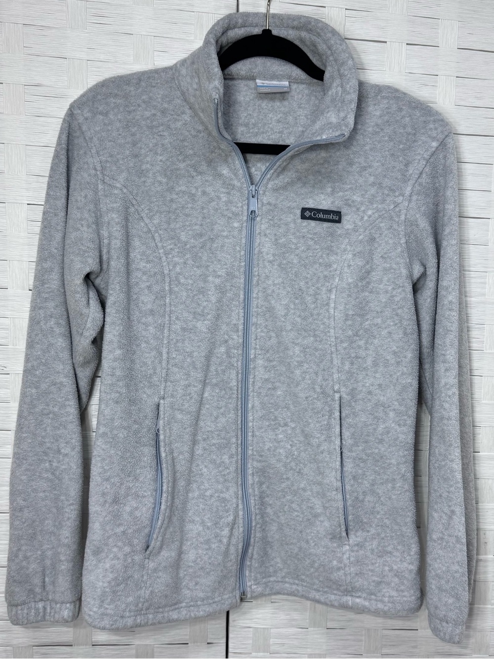 Columbia Women's Gray Cozy Benton Springs Full Zip Fleece Jacket Size Medium